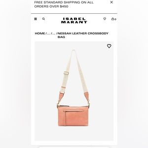 Isabel Marant Nessah leather cross body bag
